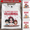 My Favorite People Call Me Grandma Personalized Polka Dot Shirt NVL12OCT22TP2 White T-shirt and Hoodie Humancustom - Unique Personalized Gifts Classic Tee White S