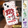 Personalized I Love Being Grandma Mom Gnomes Balloons Heart Kids Glass Phone case NVL30JUN22VN1 Glass Phone Case Humancustom - Unique Personalized Gifts Iphone iPhone 13
