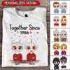 Personalized Couple Husband Wife Together Since Valentine‘s Day Gift For Him For Her T-shirt DDL19JAN22TP1 White T-shirt Men and Women Humancustom - Unique Personalized Gifts Classic Tee White S