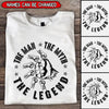 The Man The Myth The Legend Personalized Grandpa Dad Hands Grandkids Shirt NVL20APR22TP1 White T-shirt and Hoodie Humancustom - Unique Personalized Gifts Classic Tee White S