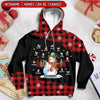 Snowman Butterflies Grandma Christmas Personalized 3D Hoodie HTN12OCT22TP1 3D T-shirt Humancustom - Unique Personalized Gifts Hoodie S