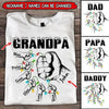 Grandpa - Dad With Grandkids Hand to Hands Personalized Shirt NVL07OCT22TP1 White T-shirt and Hoodie Humancustom - Unique Personalized Gifts Classic Tee White S