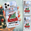 Personalized I Have Found The One Whom My Soul Loves Couple in Winter Red Truck Christmas Phone case HTN03OCT22VA1 Silicone Phone Case Humancustom - Unique Personalized Gifts Iphone iPhone 14