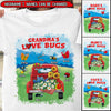 Grandma- Mom's Love Bugs Red Truck Personalized T-shirt And Hoodie LPL20JUN22TP3 White T-shirt and Hoodie Humancustom - Unique Personalized Gifts Classic Tee White S