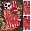 Christmas Poinsettia Grandma With Grandkids Holly Arrow Red US Flag Personalized Phone Case BSH28SEP22XT1 Silicone Phone Case Humancustom - Unique Personalized Gifts Iphone iPhone 14