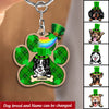 Dogs Love St Patrick's Day Personalized Wooden Keychain KNV19FEB22TT1 Custom Wooden Keychain Humancustom - Unique Personalized Gifts 4.5x4.5 cm