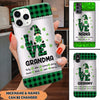 Personalized Grandma Mom Gnome Love St Patrick's Day Mother's Day Gift Phone case DDL09FEB22VA1 Glass Phone Case Humancustom - Unique Personalized Gifts Iphone iPhone 13 Mini