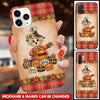 Fall Season Scarecrow Grandma- Mom With Little Pumpkin Kids Personalized Phone case NVL14SEP22TP5 Silicone Phone Case Humancustom - Unique Personalized Gifts Iphone iPhone 13