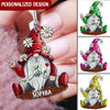 Ladybug Gnome Custom Name Keychain NLA22MAR22NY1 Acrylic Keychain Humancustom - Unique Personalized Gifts 4.5x4.5 cm