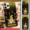 Personalized Gnome Grandma And Butterfly Grandkids Phone case NVL04MAR22TP1 Glass Phone Case Humancustom - Unique Personalized Gifts Iphone iPhone 13 Mini
