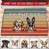 Personalized Dog Vintage Retro All Guests Must Be Approved By The Dog Funny Custom Doormat DDL07JAN22TP1 Doormat Humancustom - Unique Personalized Gifts Small (40 X 50 CM)