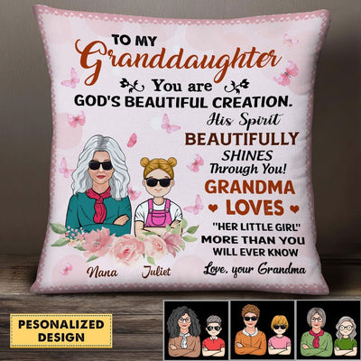 Grandma Loves ''Her Little Girl/ Boy'' More Than You Will Ever Know, Gift For Granddaughter, For Grandson Personalized Pillow LPL19JAN22VA1 Pillow Humancustom - Unique Personalized Gifts 12x12in