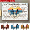 Customized Beach Couple You Are My Missing Piece Husband Wife Wedding Anniversary Valentine Gift Poster HLD31AUG22XT1 Poster Humancustom - Unique Personalized Gifts 24x16in - Best Seller