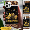 Leopard Sunflower Butterflies Personalized Grandma Phone case NLA13JUN22CT1 Silicone Phone Case Humancustom - Unique Personalized Gifts Iphone iPhone 13