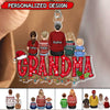 Personalized Grandma With Grandkids Christmas Ornament NVL13OCT22TP1 Acrylic Ornament Humancustom - Unique Personalized Gifts Pack 1