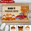 Grandma‘s Pumpkin Patch Autumn Fall Season Grandkids Personalized Doormat HTN22AUG22NY1 Doormat Humancustom - Unique Personalized Gifts Small (40 X 50 CM)