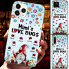 Personalized Mimi's Love Bugs Grandma Nana Mom Gnome Phone case NVL15APR22TT1 Silicone Phone Case Humancustom - Unique Personalized Gifts Iphone iPhone SE 2020
