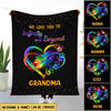 Grandma Grandkids Love You To Infinity & Beyond Custom Nickname Names Mothers Day Gift Fleece Blanket HLD22APR22TT3 Fleece Blanket Humancustom - Unique Personalized Gifts Medium (50x60in)