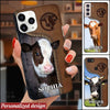 Love Cow Leather Pattern Personalized Phone Case KNV04JUN22XT3 Silicone Phone Case Humancustom - Unique Personalized Gifts Iphone iPhone 13