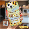 Upload Photo Family Loss Hard To Forget Someone Custom Name Date Infinite Love Sunflower Memorial Gift Phone case HLD01JUL22VN1 Silicone Phone Case Humancustom - Unique Personalized Gifts Iphone iPhone 13