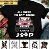 Personalized Dog Breeds All I Need Is My Dog And My Car Custom T-Shirt DDL05JAN22CT1 Black T-shirt Humancustom - Unique Personalized Gifts S Navy