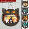 Personalized Halloween Shape Wooden Sign For Cat lovers HTN20AUG22TT1 Shape Wooden Sign Humancustom - Unique Personalized Gifts Size 1: 12x12 inches