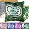 Sparkling Grandma- Mom With Sweet Heart Kids, Multi Colors Personalized Pillow NVL21JUN22TT1 Pillow Humancustom - Unique Personalized Gifts 12x12in
