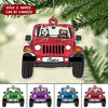 Sparkling Christmas Off Road Dog Personalized Ornament BSH17SEP22VA1 Acrylic Ornament Humancustom - Unique Personalized Gifts Pack 1