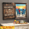 Back View Couple Sitting Beach Landscape All Of Me Loves All Of You Personalized Canvas NTN25AUG22CT1 Canvas Humancustom - Unique Personalized Gifts 24x16in - Best Seller