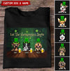 Let The Shenanigans Begin St Patrick's Day Gift For Dog Lovers Personalized T-Shirt DDL05MAR22TT1 Black T-shirt Humancustom - Unique Personalized Gifts S Navy
