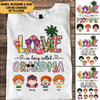 Love Is Being Called Grandma Personalized Summer Mommy, Nana Shirt NLA09JUN22CA1 White T-shirt and Hoodie Humancustom - Unique Personalized Gifts Classic Tee White S