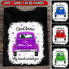 Colorful Couple Truck Gift, God Knew My Heart Needed Love Personalized T-shirt And Hoodie LPL08JUN22TP3 Black T-shirt and Hoodie Humancustom - Unique Personalized Gifts Classic Tee Black S