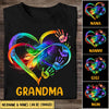 Grandma Grandkids Infinity Love Family Mother's Day Gift Heart Hand Prints Tshirt HLD13APR22TT1 Black T-shirt and Hoodie Humancustom - Unique Personalized Gifts Classic Tee Black S