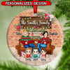 Christmas Family Gathering Together, Gifts For Parents Personalized Ornament NVL15OCT22TP2 Circle Ceramic Ornament Humancustom - Unique Personalized Gifts Pack 1