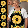 Personalized Sunflower Grandma's Kitchen With Grandkids Apron DDL25MAR22VA2 Apron Humancustom - Unique Personalized Gifts Measures 27" x 30"