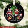 Christmas Family With Puppy Pet Dogs Playing Guitar Personalized Ornament PM18OCT22CA1 Acrylic Ornament Humancustom - Unique Personalized Gifts Pack 1