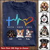 Faith Hope Love Dog Heartbeat Cross Colorful Pattern Custom Gift For Dog Mom Dog Dad T-shirt DHL17MAR22XT1 Black T-shirt Humancustom - Unique Personalized Gifts S Navy