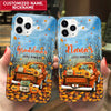 Fall Season Truck Grandma's Little Pumpkins Personalized Phone case NVL21SEP22CT2 Silicone Phone Case Humancustom - Unique Personalized Gifts Iphone iPhone 14