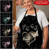 Personalized Blessed To Be Called Nana Butterfly Grandkids Heart Infinity Love NVL23MAR22TT1 Apron Humancustom - Unique Personalized Gifts Measures 27" x 30"