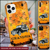 Halloween Truck Grandma Bats Personalized Glass Phone Case NTN07SEP22TT2 Glass Phone Case Humancustom - Unique Personalized Gifts Iphone iPhone 13