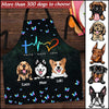 Faith Hope Love Dog Heartbeat Cross Colorful Pattern Custom Gift For Dog Mom Dog Dad Apron DHL28MAR22XT2 Apron Humancustom - Unique Personalized Gifts Measures 27" x 30"
