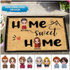 Home Sweet Home Custom Gift For Couple Husband Wife Lovers Doormat DHL02MAR22DD1 Doormat Humancustom - Unique Personalized Gifts Small (40 X 50 CM)