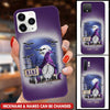 Violet Halloween Gnome Grandma- Mom With Bat Kids Personalized Phone Case LPL17AUG22TP2 Silicone Phone Case Humancustom - Unique Personalized Gifts Iphone iPhone 13