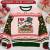 Customized Grandma Nana Nanny Snowman Christmas Gift Xmas Family Present Noel Sweater 3D HLD14OCT22TP1 3D Sweater Humancustom - Unique Personalized Gifts