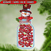 Christmas Snowman Grandma- Mom Jar Of Sweet Heart Kids Personalized Acrylic Ornament LPL21OCT22TP1 Acrylic Ornament Humancustom - Unique Personalized Gifts Pack 1