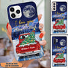 Personalized Couple I love you to the moon and back Christmas Truck on Snow Phone case HTN05OCT22VA1 Silicone Phone Case Humancustom - Unique Personalized Gifts Iphone iPhone 14
