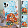 Fall Season Gnome On Truck Butterfly Kids Personalized Phone Case LPL13SEP22VA1 Silicone Phone Case Humancustom - Unique Personalized Gifts Iphone iPhone 14