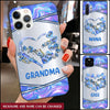Personalized Nana Mom Heart Infinite Love Mother's Day Familia Gift Glass Phone case HLD23MAY22TT3 Glass Phone Case Humancustom - Unique Personalized Gifts Iphone iPhone 13