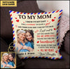 Upload Your Photo, Mom- I Love You With All My Heart, Mum- Daughter, Son Personalized Pillow LPL24FEB22VN1 Pillow Humancustom - Unique Personalized Gifts 12x12in