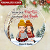 From Our First kiss Till Our Last Breath Personalized Gift For Christmas Couple Ornament NVL21SEP22NY2 Acrylic Ornament Humancustom - Unique Personalized Gifts Pack 1